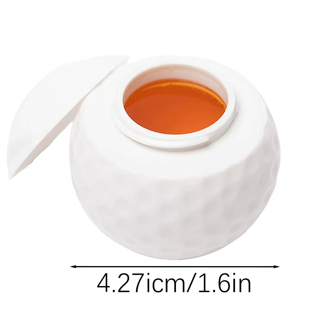 1/3Pcs Golf Ball Shaped Shot Glass Washable Reusable Wine Cup Plastic Shot Glass with Lid Great Present Idea