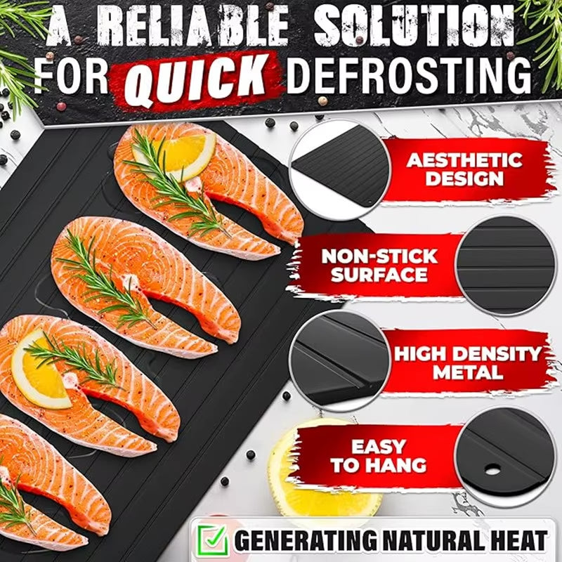 Quick Defrosting Tray for Frozen Meat Rapid Thaw Defrosting Tray Kitchen Gadgets for Home Thawing Plate Thawing Tray for Meat