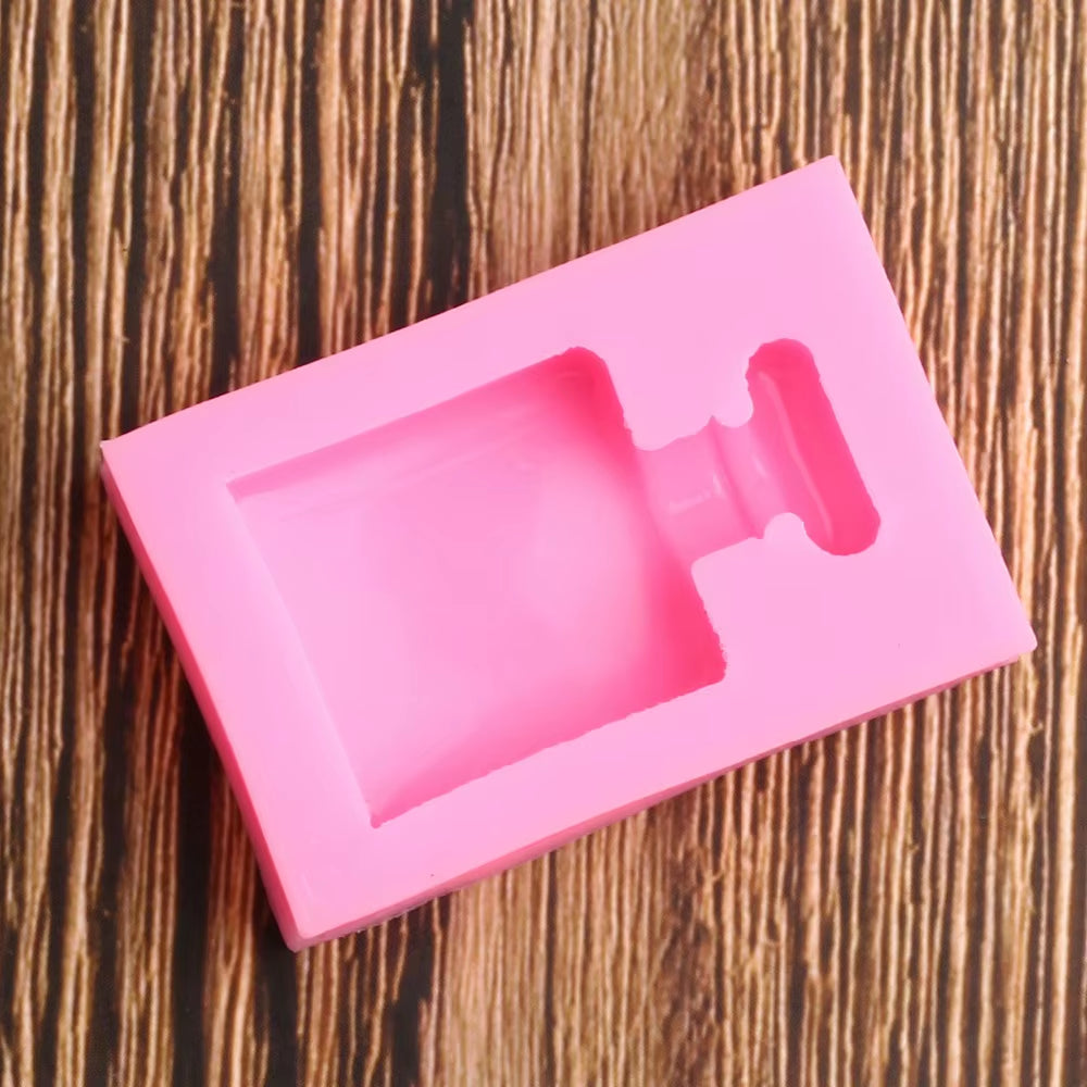 3D Perfume Bottle Silicone Mold Wedding Cake Decorating Tools Cupcake Topper Chocolate Gumpaste Fondant Mould Baking Moulds
