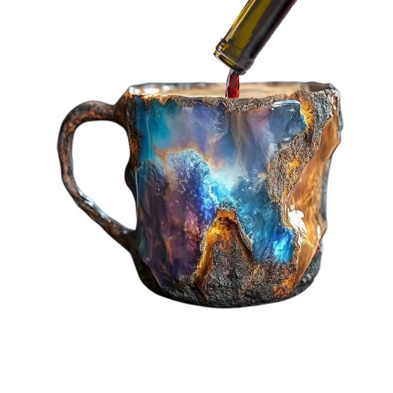 Mineral Crystal Drinking Cups Mineral Cups Desktop Decoration Resin Mug Novelty Coffee Cups Exquisite Fake Mineral Mug