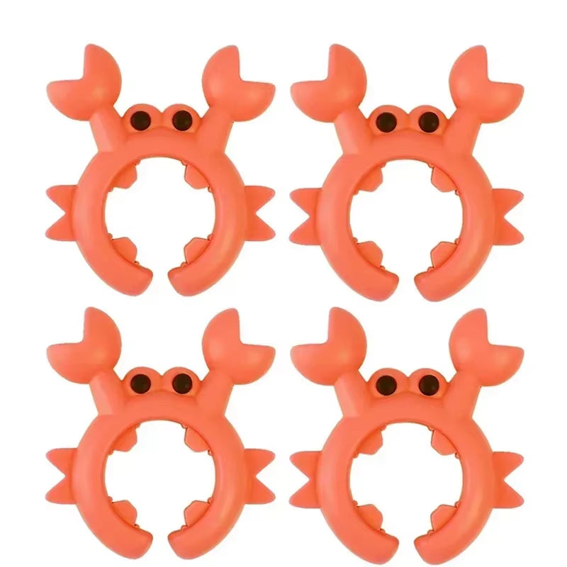 4/1PCS Silicone Spatula Rack Small Crab anti Scalding Overflow Pot Clip Spoon Holder Clip Universal Shovel Rack Kitchen Gadget