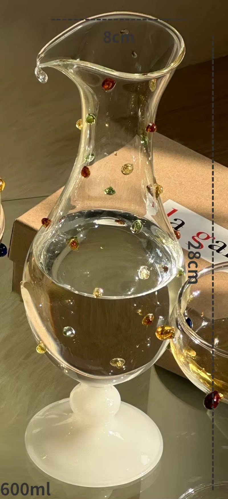 Champagne Coupe Colorful Goblet Glass Sparkling Gem Cocktail Champagne Glass Dessert Drinking Glasses Bar Wine Glasses