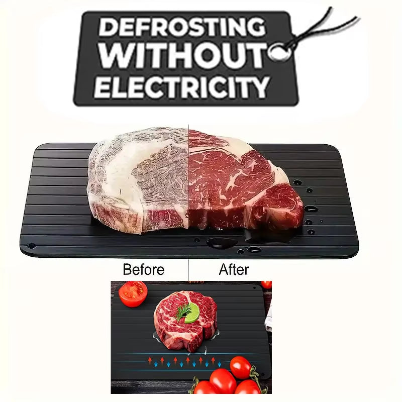 Quick Defrosting Tray for Frozen Meat Rapid Thaw Defrosting Tray Kitchen Gadgets for Home Thawing Plate Thawing Tray for Meat