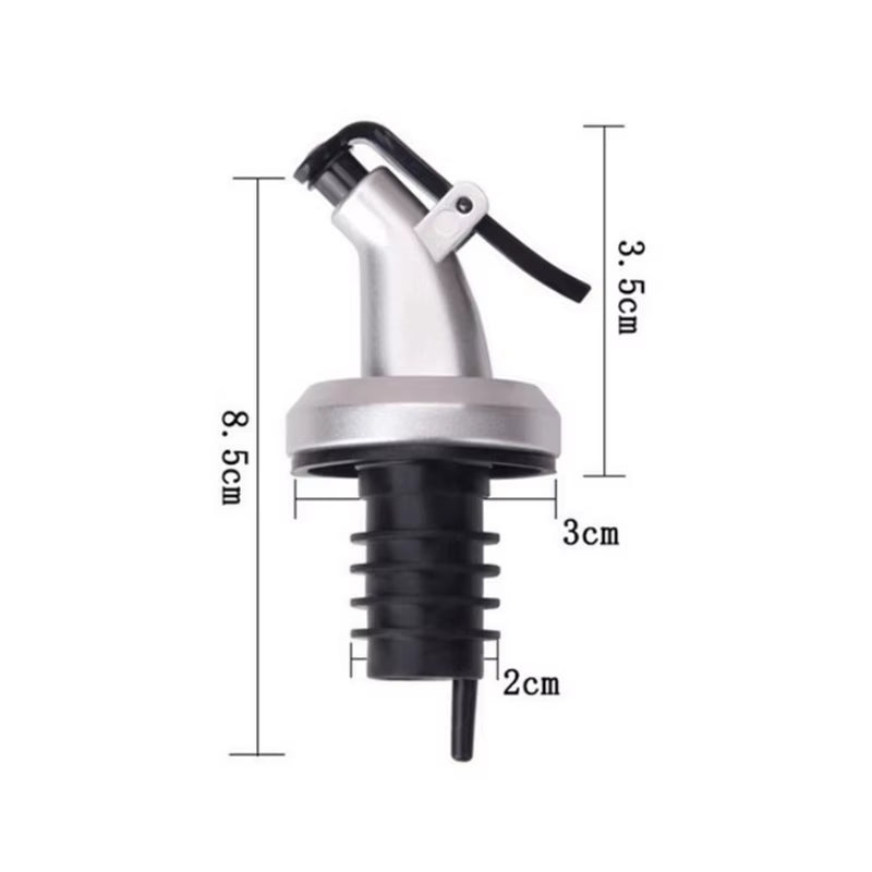 Oil Sprayer Wine Pourers Lock Sauce Boat Bottle Stopper Liquor Dispenser Leak-Proof Spray Bottle for Oil for Kitchen Convenience
