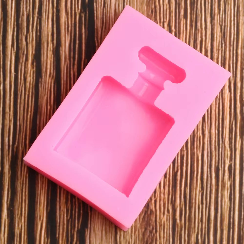 3D Perfume Bottle Silicone Mold Wedding Cake Decorating Tools Cupcake Topper Chocolate Gumpaste Fondant Mould Baking Moulds