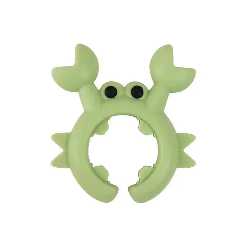 4/1PCS Silicone Spatula Rack Small Crab anti Scalding Overflow Pot Clip Spoon Holder Clip Universal Shovel Rack Kitchen Gadget
