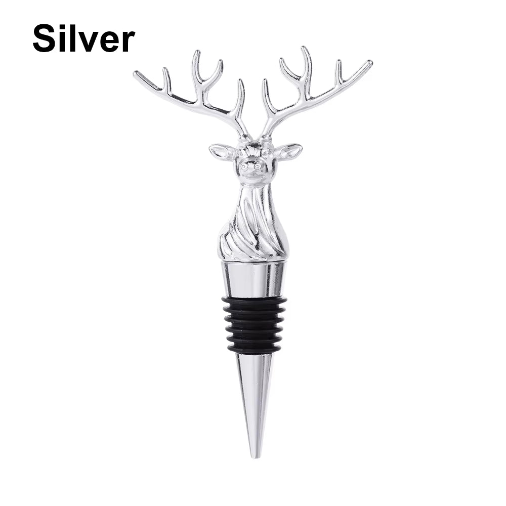 Deer Elk Lion Bull Head Wine Pourer Bottle Stoppers Bar Tools Wedding Party Drinks Wine Aerators Kitchen Tool Accessories