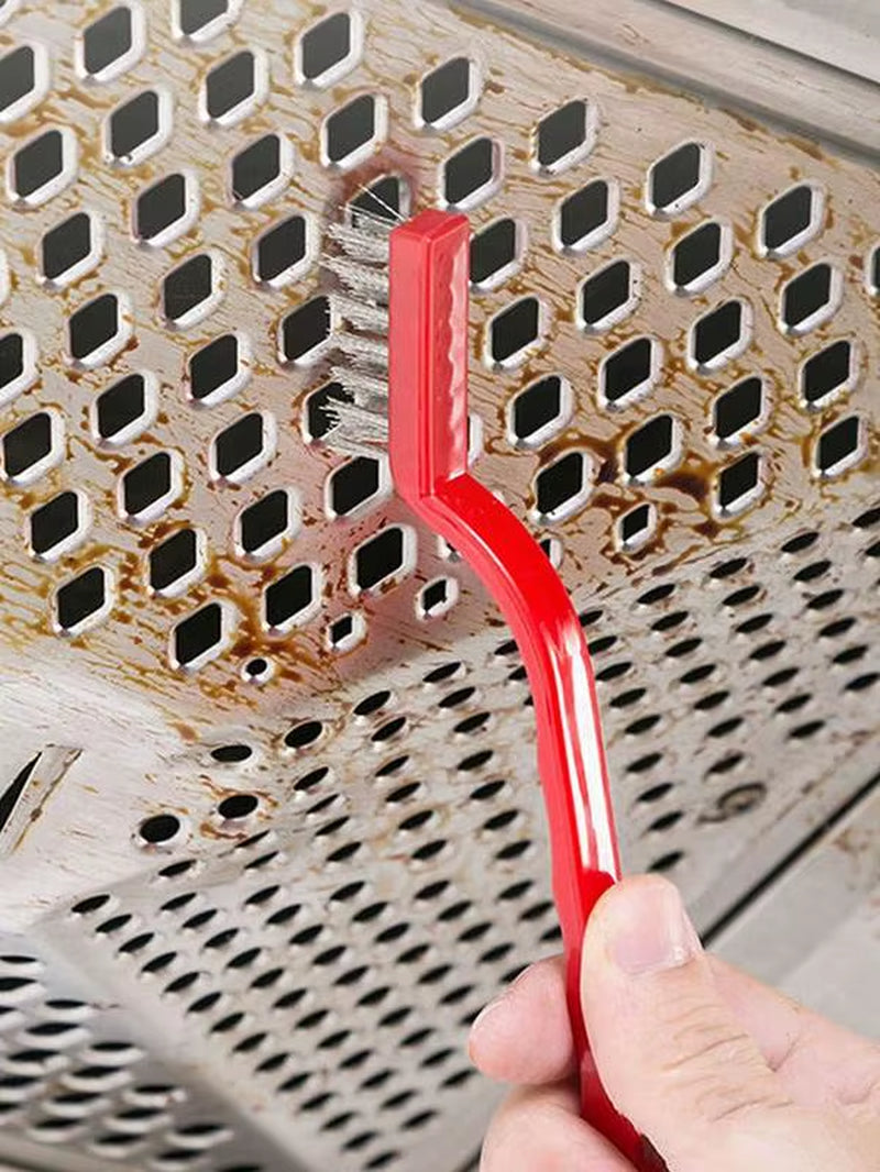 3Pcs Stove Cleaning Brush Gas Stove Cleaning Wire Brush Kitchen Tools Metal Fiber Brush Strong Decontamination Home-Appliance