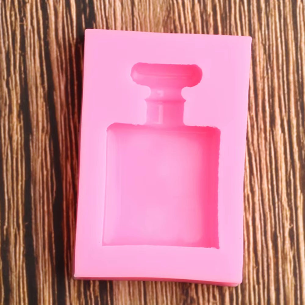 3D Perfume Bottle Silicone Mold Wedding Cake Decorating Tools Cupcake Topper Chocolate Gumpaste Fondant Mould Baking Moulds