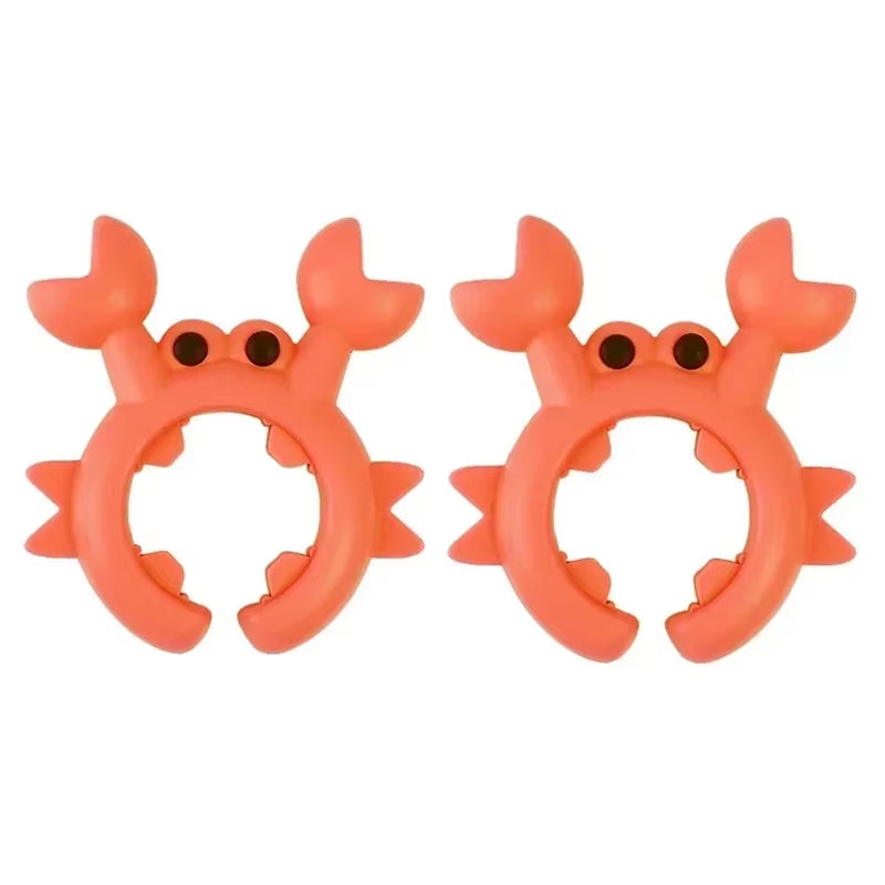 4/1PCS Silicone Spatula Rack Small Crab anti Scalding Overflow Pot Clip Spoon Holder Clip Universal Shovel Rack Kitchen Gadget