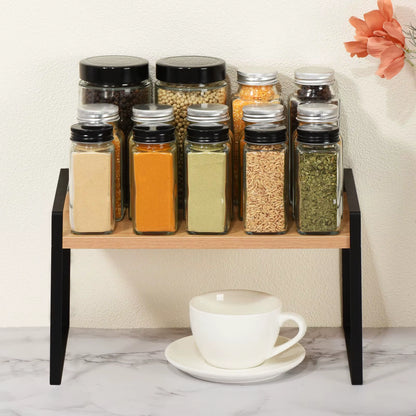 Kitchen Countertop Organizer, Stackable Kitchen Spice Racks Countertop Shelves Suitable for Kitchen Table, Cupboard An