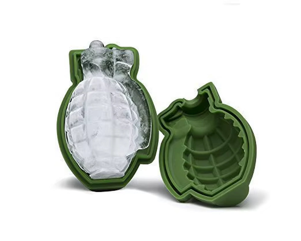 3D Grenade Shape Ice Cube Mold Ice Cream Maker Party Bar Drinks Silicone Trays Molds Kitchen Bar Tool