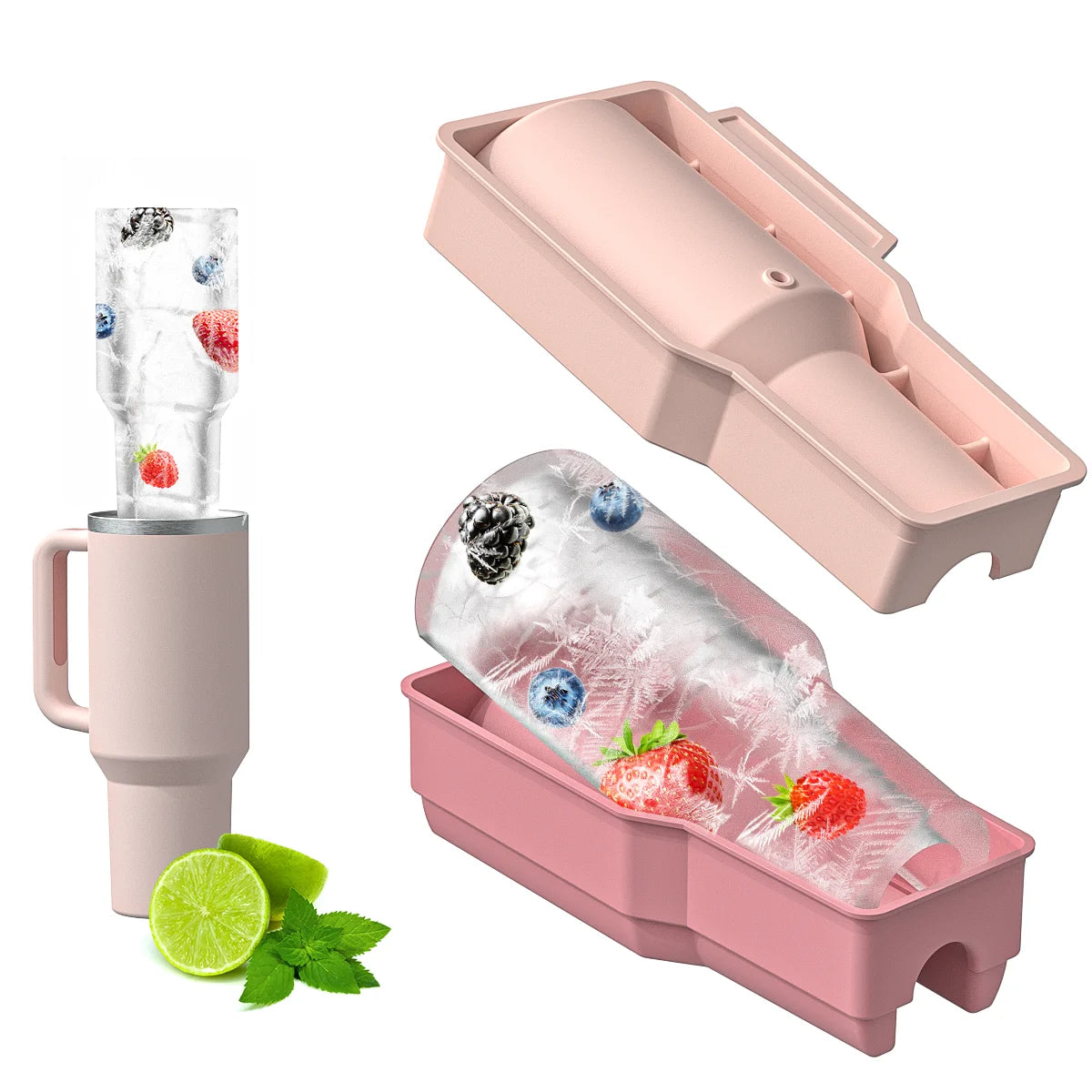 New Ice Trays for Silicone Ice Cube Mold for Water Cup Non Stick Summer Ice Molds Easy Demoulding Soft Ice Cube