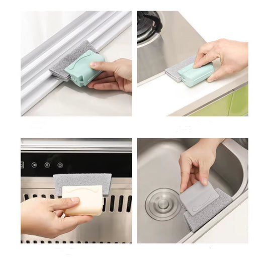 Groove Cleaning Brush Creative Window Cloth Window Cleaning Brush Windows Slot Cleaner Brush Clean Window Slot Clean Tool
