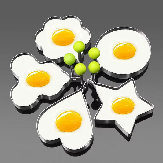 Stainless Steel 5 Style Fried Egg Pancake Shaper Omelette Mold Mould Frying Egg Cooking Tools Kitchen Accessories Gadget