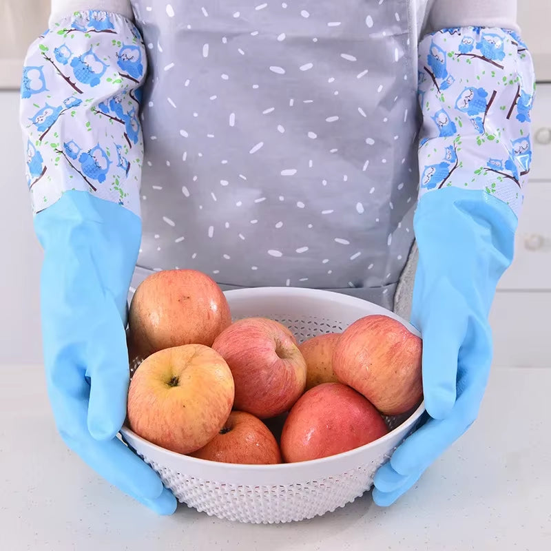 2Pcs Silicone/Pvc Cleaning Gloves Multifunction Silicone Dish Washing Gloves for Kitchen Household Silicone Washing