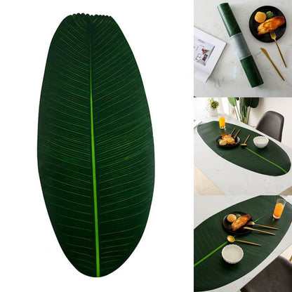 Table Mat Heat Resistant Plastic Monstera Leaves Shaped Coaster Home Kitchen Waterproof Pad Desk Cup Mat Holder