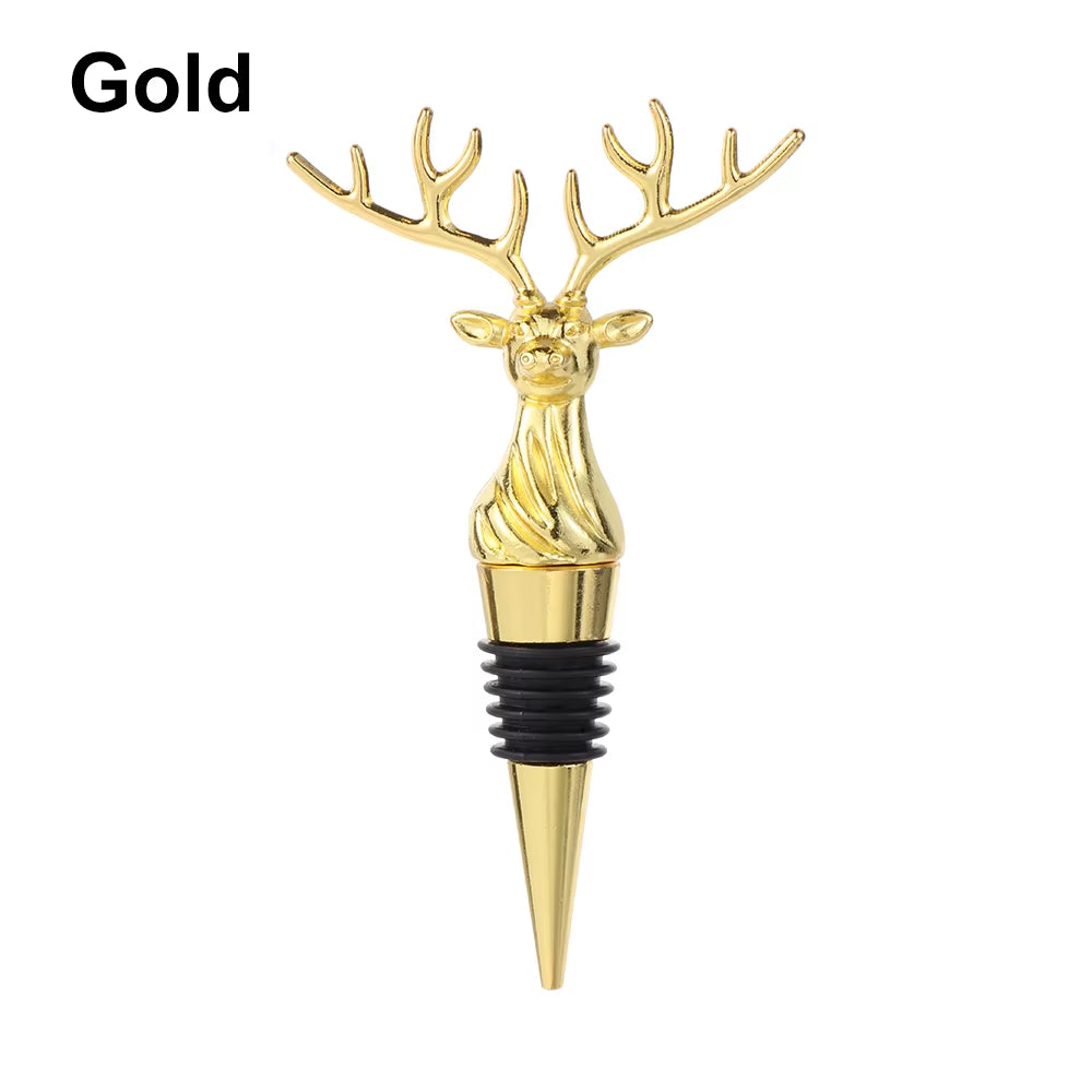 Deer Elk Lion Bull Head Wine Pourer Bottle Stoppers Bar Tools Wedding Party Drinks Wine Aerators Kitchen Tool Accessories
