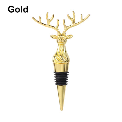 Deer Elk Lion Bull Head Wine Pourer Bottle Stoppers Bar Tools Wedding Party Drinks Wine Aerators Kitchen Tool Accessories