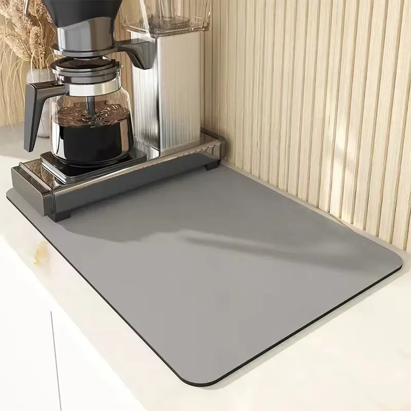 Kitchen Mat Drainer Kitchen Pad Coffee Absorbent Dish Place Mats Drying Tableware Pad Dish Cocina Mats for Kitchen Accessories