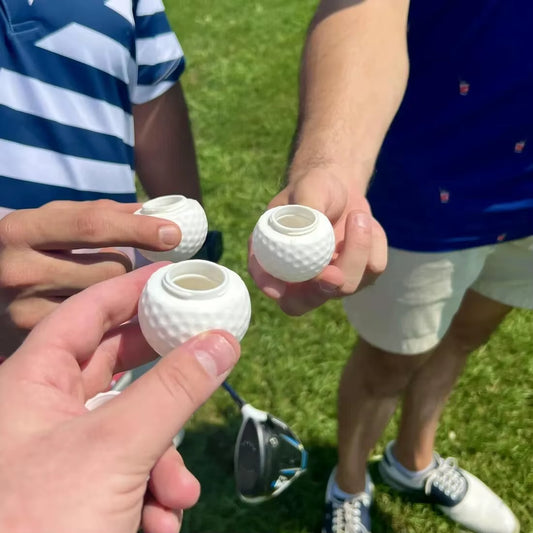 1/3Pcs Golf Ball Shaped Shot Glass Washable Reusable Wine Cup Plastic Shot Glass with Lid Great Present Idea