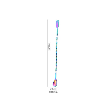Creative Long Spiral Handle Cocktail Spoon Stainless Steel Whisky Wine Mixing Spoon Shaker Muddler Stirrer Bar Accessories