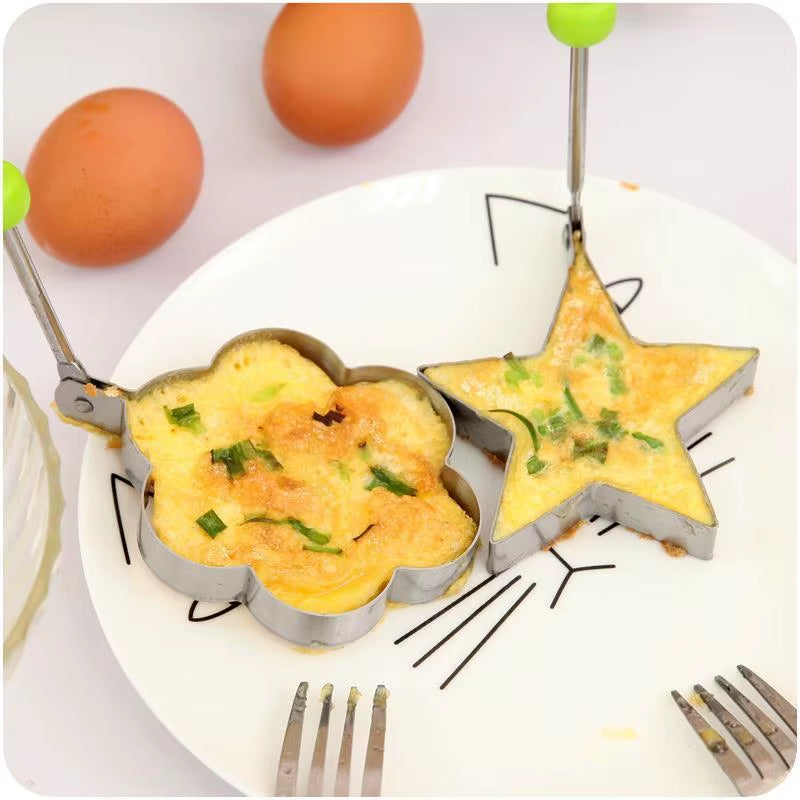 Stainless Steel 5 Style Fried Egg Pancake Shaper Omelette Mold Mould Frying Egg Cooking Tools Kitchen Accessories Gadget