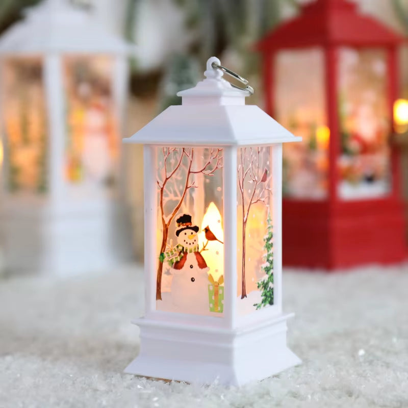 Christmas Candlestick Lights Night Lights Candelabra Lamps Father Christmas Decorations Christmas Table Decorations