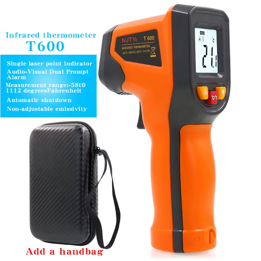 T400 T600A High Precision Infrared Thermometer, Water Thermometer, Baking and Kitchen Industrial Thermometer