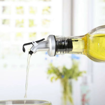 Oil Sprayer Wine Pourers Lock Sauce Boat Bottle Stopper Liquor Dispenser Leak-Proof Spray Bottle for Oil for Kitchen Convenience