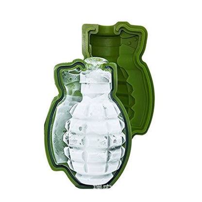 3D Grenade Shape Ice Cube Mold Ice Cream Maker Party Bar Drinks Silicone Trays Molds Kitchen Bar Tool