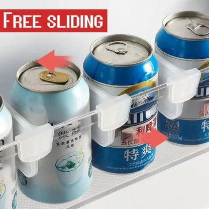 Refrigerator Storage Partition Board Plastic Divider Storage Splint Kitchen Bottle Can Assortment Shelf Organizer Divider Clips
