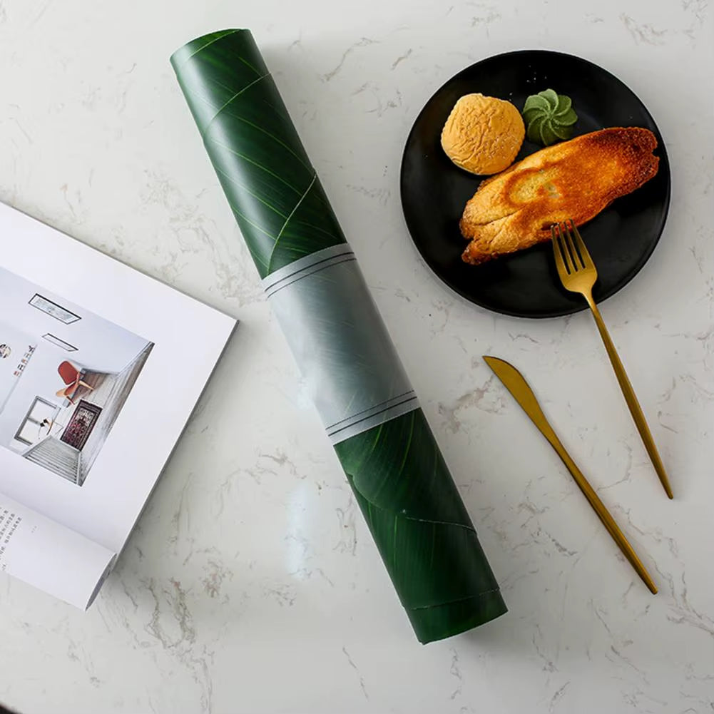 Table Mat Heat Resistant Plastic Monstera Leaves Shaped Coaster Home Kitchen Waterproof Pad Desk Cup Mat Holder