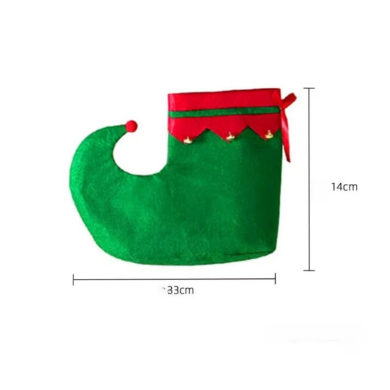 3Pcs/Set Christmas Kitchen Apron with Hat Fabric Holiday Cooking Aprons for Women Men Christmas Decorations Home Family Party