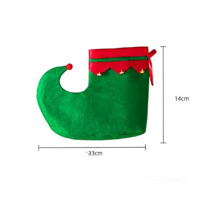 3Pcs/Set Christmas Kitchen Apron with Hat Fabric Holiday Cooking Aprons for Women Men Christmas Decorations Home Family Party
