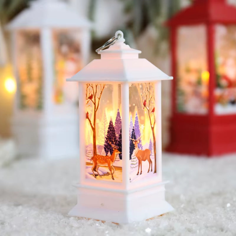 Christmas Candlestick Lights Night Lights Candelabra Lamps Father Christmas Decorations Christmas Table Decorations