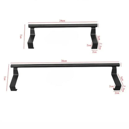 Towel Rack over Door Stainless Steel Towel Bar Storage Organizer Bathroom Kitchen Cabinet Door Hanging Towel Rack