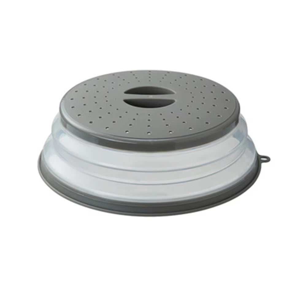 Microwave Splatter Cover Heating Folding Cover Silicone Fresh-Keeping Cover Oil-Proof Splash-Proof Cover with Hook Cooking Lids