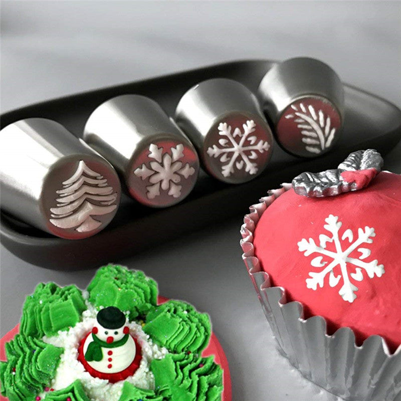 Snowflake Cream Decorating Mouth Is More Fancy Christmas Kitchen Tools