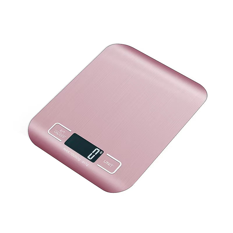 5Kg/10Kg Digital Kitchen Scale LCD Display Stainless Steel Electronic Scales Home Jewelry Food Snacks Weighing Baking Tools