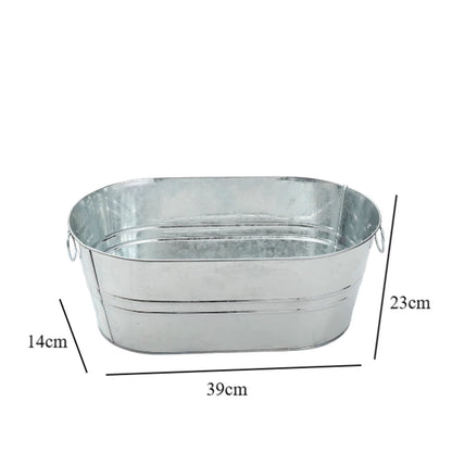 4L Clear Plastic Ice Bucket Party Bar Beer Wine Champagne Cooler for Home Kitchen Party Beverage Drinks Cooling Container