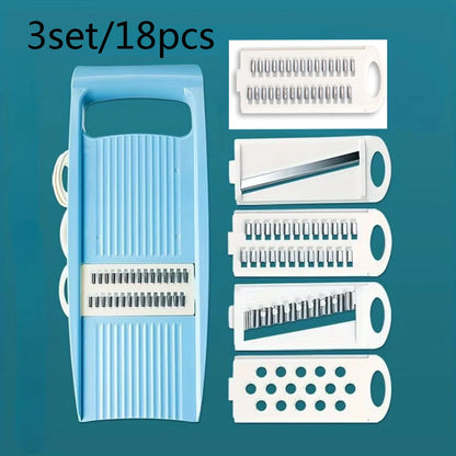 5 In1 Vegetable Fruit Slicer Multifunctional Manual Food Grater Cutter Potato Household Chopper Kitchen Veggie Dicer Gadgets