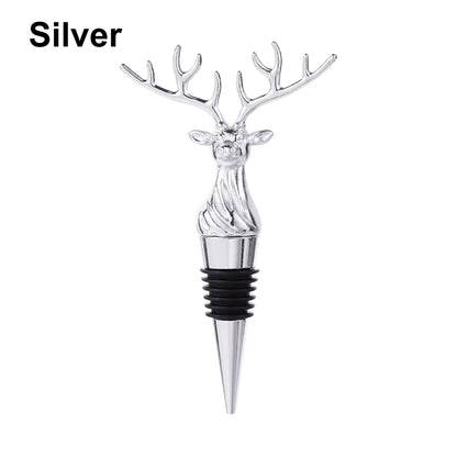 Deer Elk Lion Bull Head Wine Pourer Bottle Stoppers Bar Tools Wedding Party Drinks Wine Aerators Kitchen Tool Accessories
