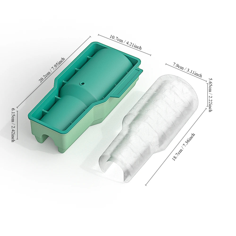 New Ice Trays for Silicone Ice Cube Mold for Water Cup Non Stick Summer Ice Molds Easy Demoulding Soft Ice Cube