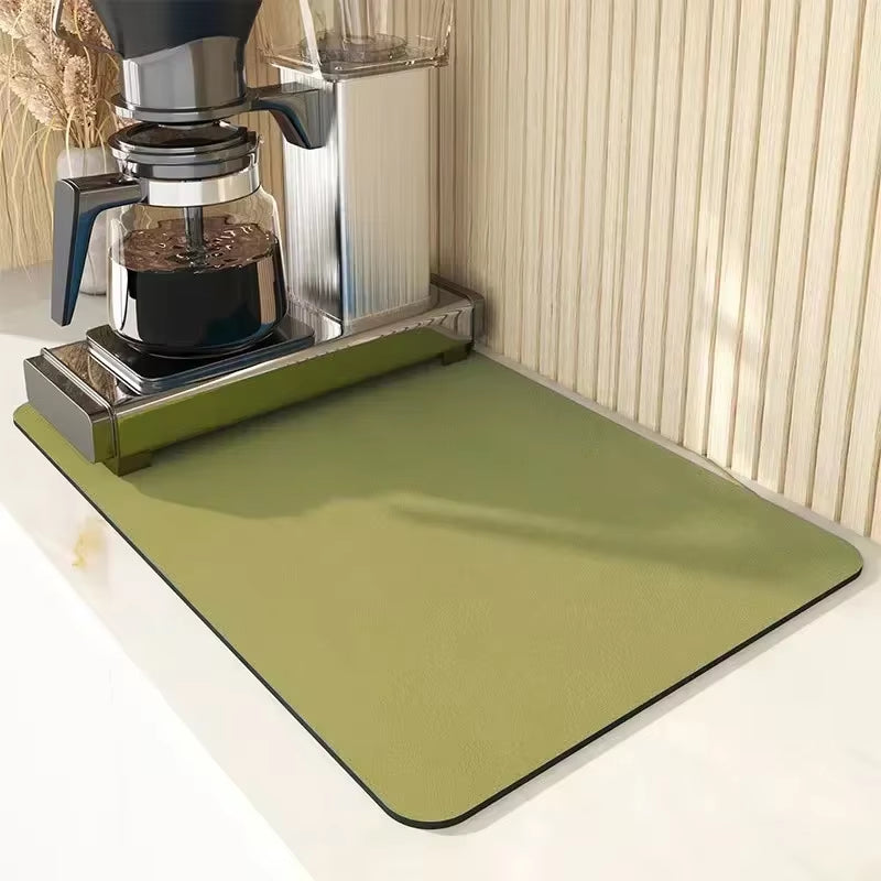 Kitchen Mat Drainer Kitchen Pad Coffee Absorbent Dish Place Mats Drying Tableware Pad Dish Cocina Mats for Kitchen Accessories