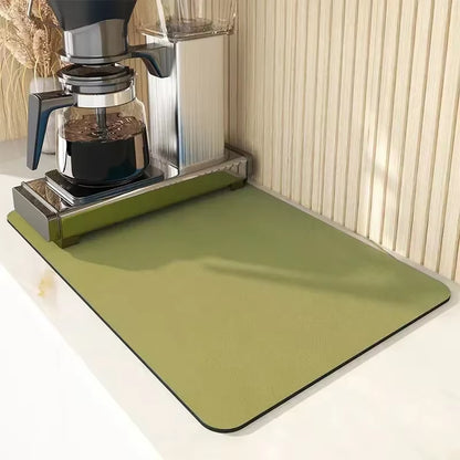 Kitchen Mat Drainer Kitchen Pad Coffee Absorbent Dish Place Mats Drying Tableware Pad Dish Cocina Mats for Kitchen Accessories