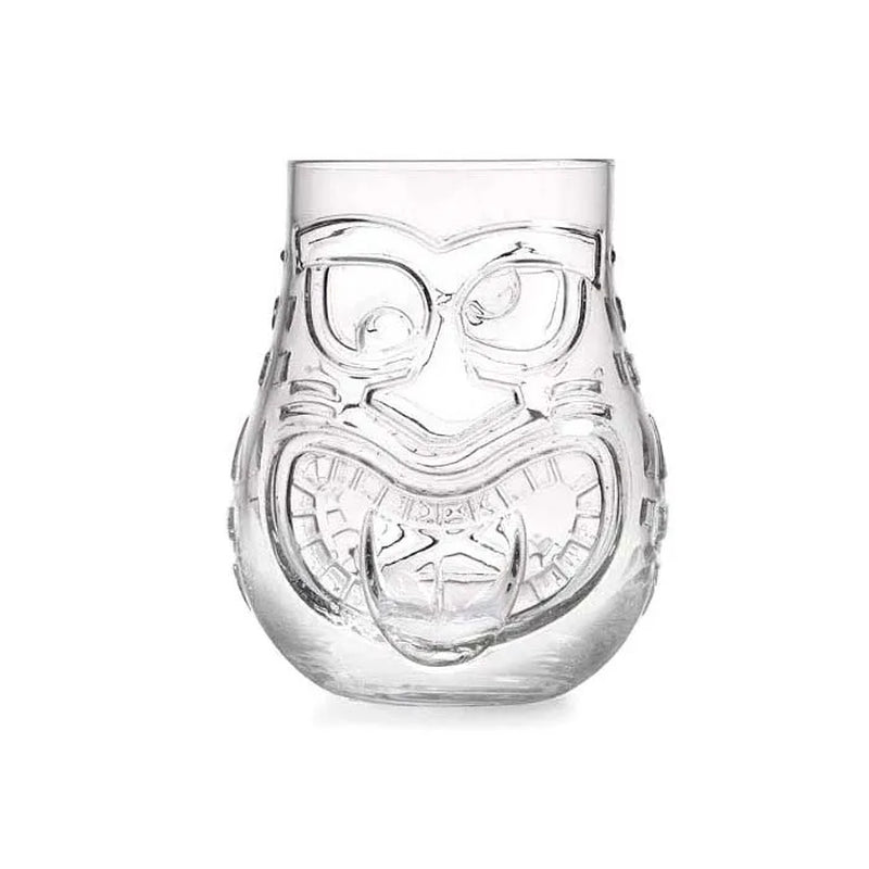 Glass Tiki Mug Modern Bar Tiki Cooler Clear Tumblers