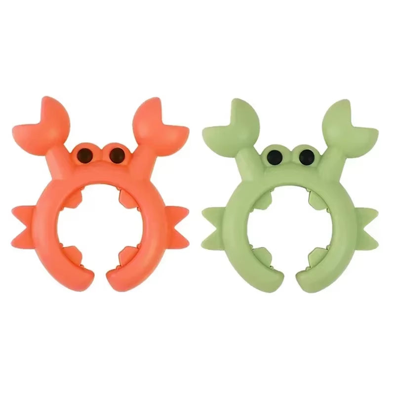 4/1PCS Silicone Spatula Rack Small Crab anti Scalding Overflow Pot Clip Spoon Holder Clip Universal Shovel Rack Kitchen Gadget