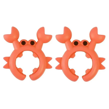 4/1PCS Silicone Spatula Rack Small Crab anti Scalding Overflow Pot Clip Spoon Holder Clip Universal Shovel Rack Kitchen Gadget
